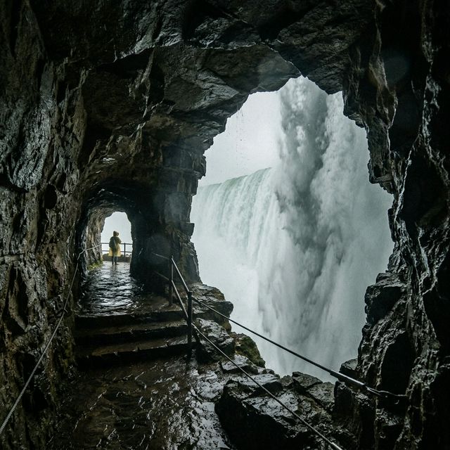Historic tunnels behind Niagara Falls